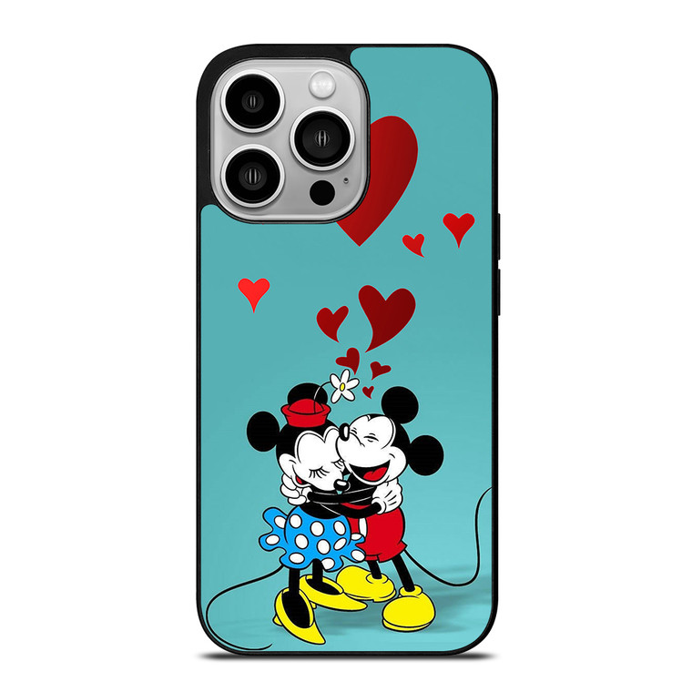 MICKEY AND MINNIE MOUSE HUG iPhone 14 Pro Case Cover