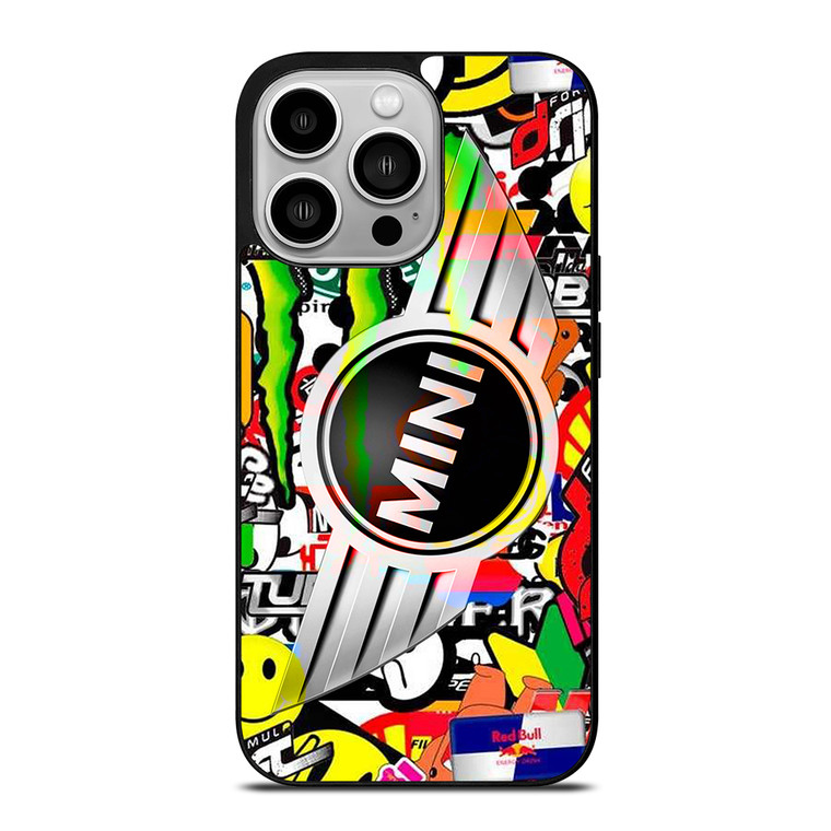 MINI COOPER STICKER BOMB iPhone 14 Pro Case Cover