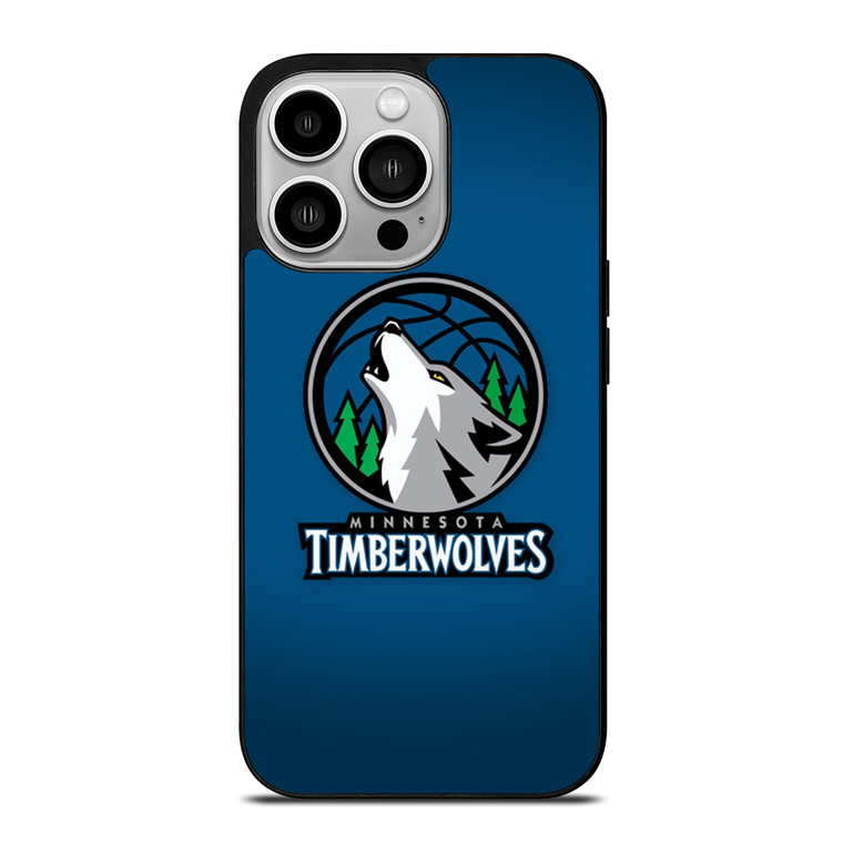 MINNESOTA TIMBERWOLVES LOGO BASKETBALL iPhone 14 Pro Case Cover