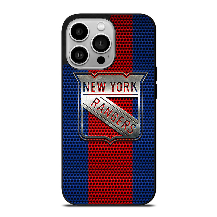 NEW YORK RANGERS METAL iPhone 14 Pro Case Cover