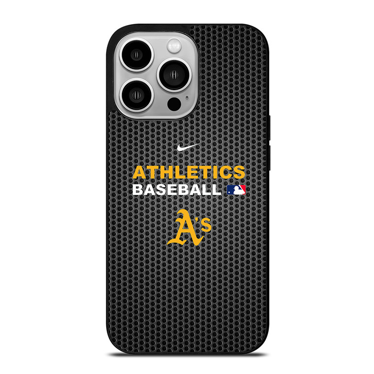 OAKLAND ATHLETICS METAL LOGO 2 iPhone 14 Pro Case Cover OAKLAND ATHLETICS METAL LOGO 2 iPhone 14 Pro Case Cover