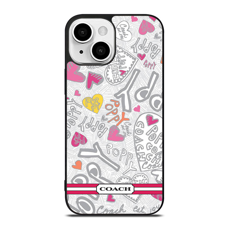 COACH STRIPE LOGO iPhone 13 Mini Case Cover