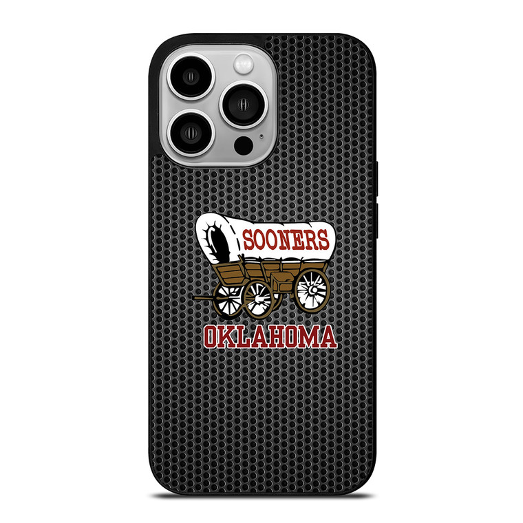 OKLAHOMA SOONERS METAL LOGO iPhone 14 Pro Case Cover