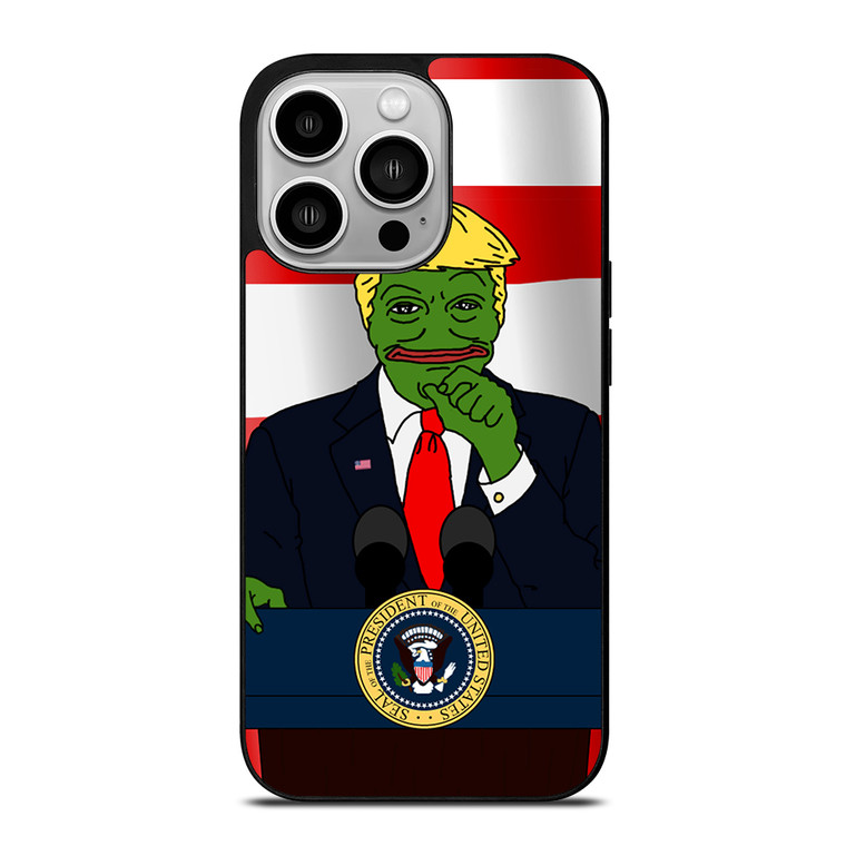 PEPE THE SMUG FROG DONALD TRUMP iPhone 14 Pro Case Cover