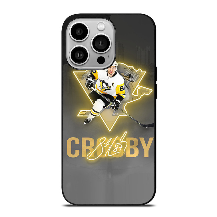PITTSBURGH PENGUINS SIDNEY CROSBY SIGNATURE iPhone 14 Pro Case Cover