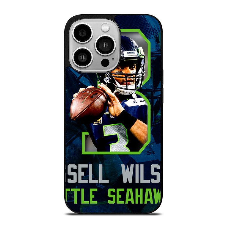 RUSSELL WILSON 3 SEATTLE SEAHAWKS iPhone 14 Pro Case Cover