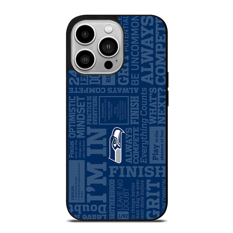 SEATTLE SEAHAWKS MANTRA iPhone 14 Pro Case Cover SEATTLE SEAHAWKS MANTRA iPhone 14 Pro Case Cover