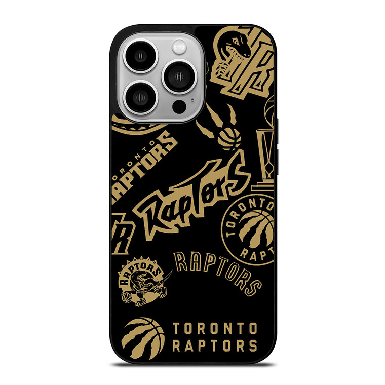 TORONTO RAPTORS LOGO COLLAGE iPhone 14 Pro Case Cover