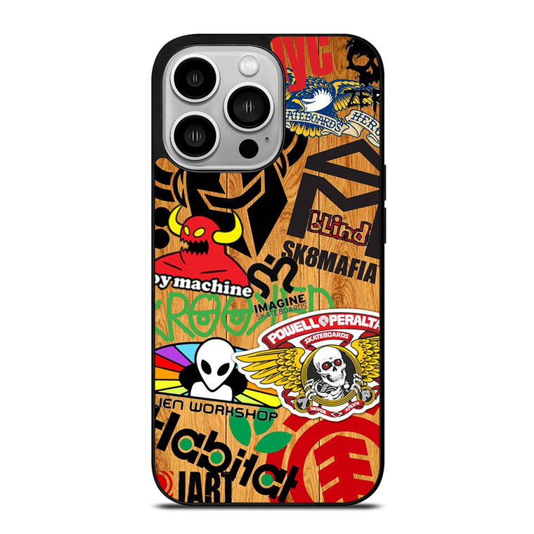 TOY MACHINE STICKER SKATEBOARD iPhone 14 Pro Case Cover