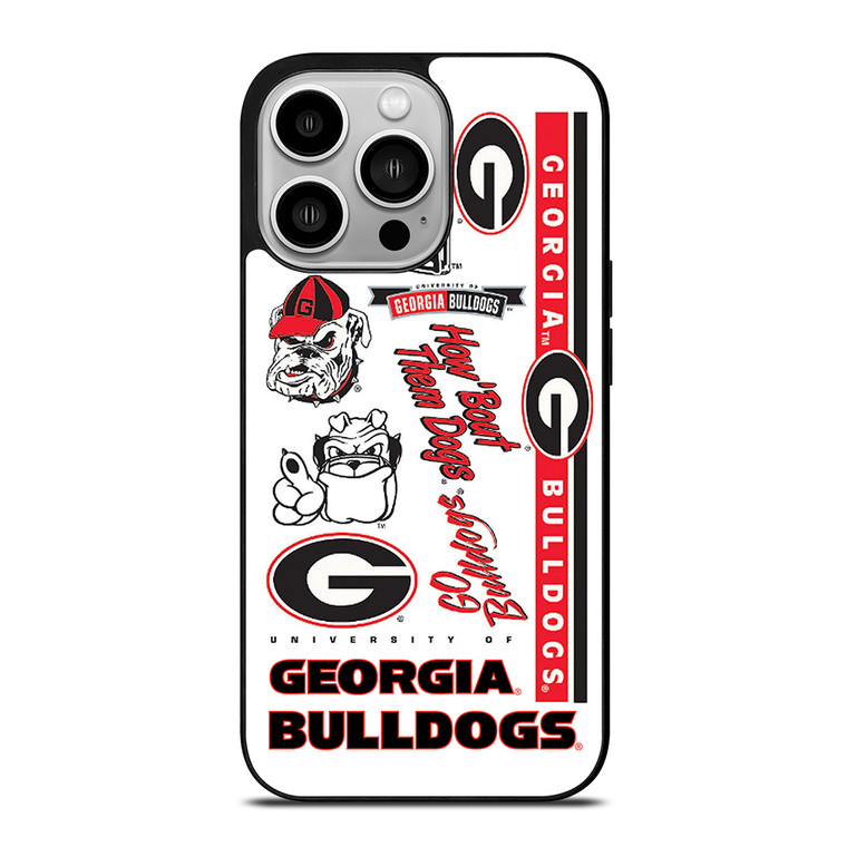 UGA GEORGIA BULLDOGS COLLAGE iPhone 14 Pro Case Cover