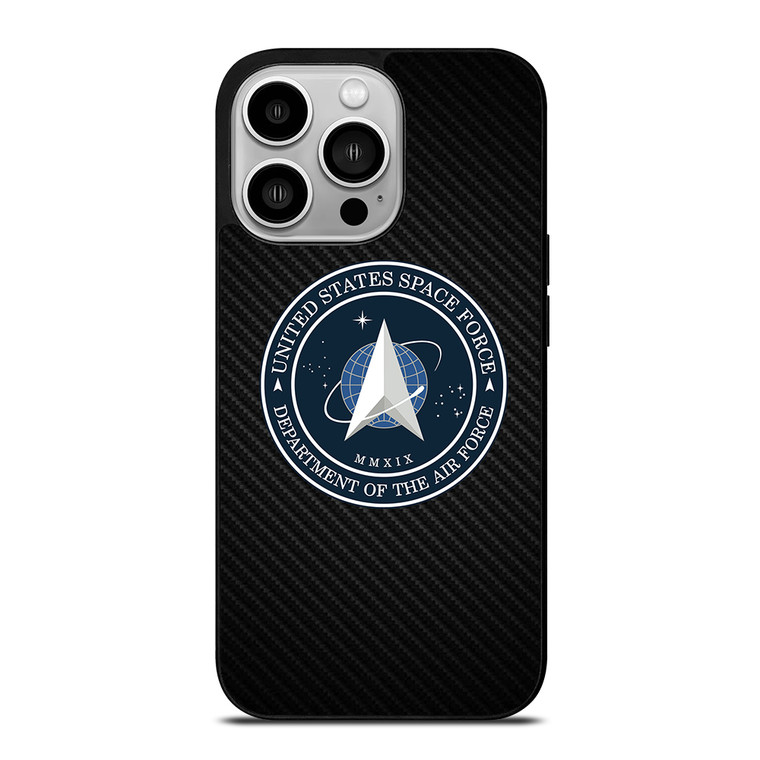 UNITED STATES SPACE CORPS USSC CARBON LOGO iPhone 14 Pro Case Cover