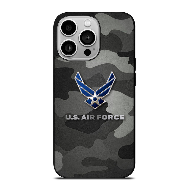 US AIR FORCE CAMO LOGO  iPhone 14 Pro Case Cover