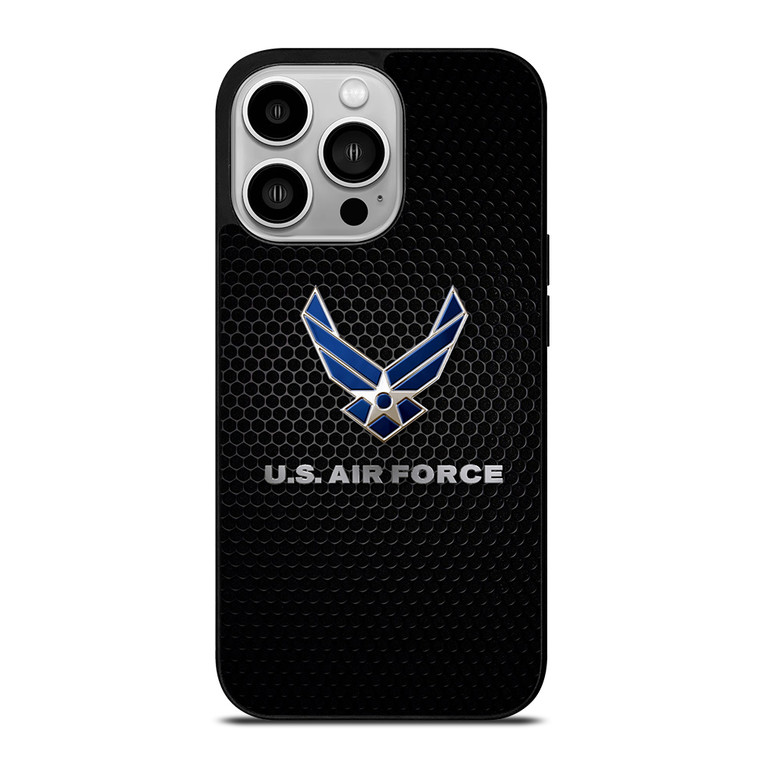 US AIR FORCE METAL LOGO iPhone 14 Pro Case Cover