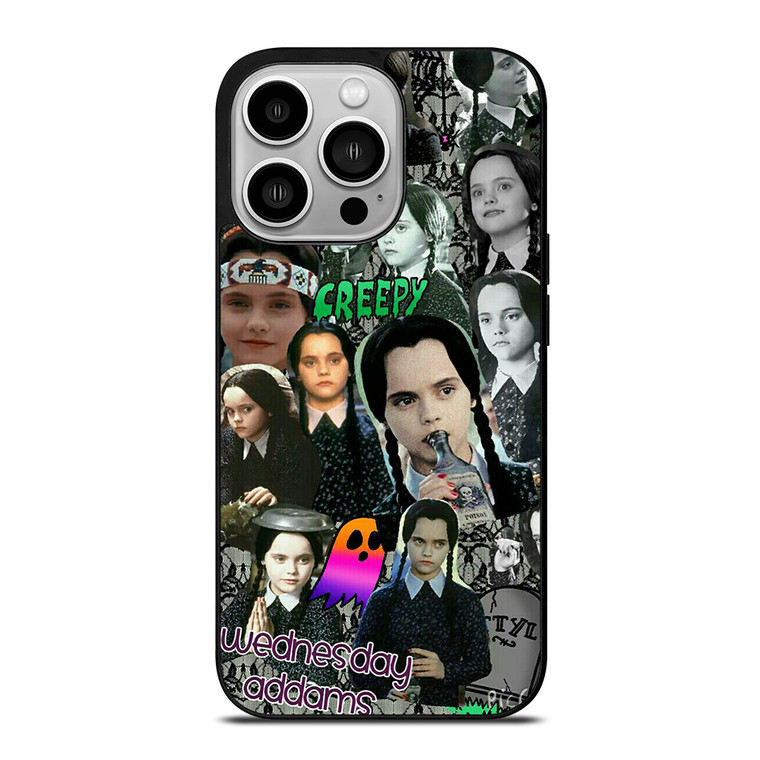 WEDNESDAY ADDAMS COLLAGE iPhone 14 Pro Case Cover