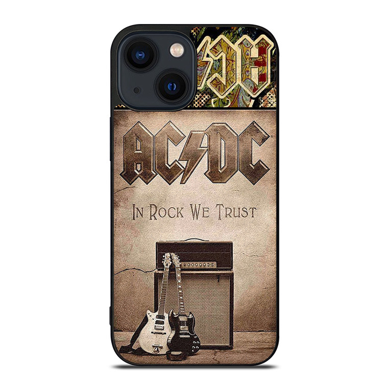 ACDC ROCK WE TRUST iPhone 14 Plus Case Cover