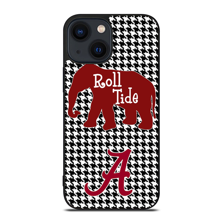 ALABAMA CRIMSON TIDE HOUNDSTOOTH iPhone 14 Plus Case Cover