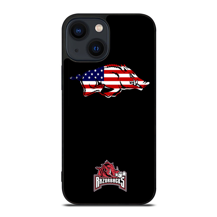 ARKANSAS RAZORBACKS AMERICAN iPhone 14 Plus Case Cover