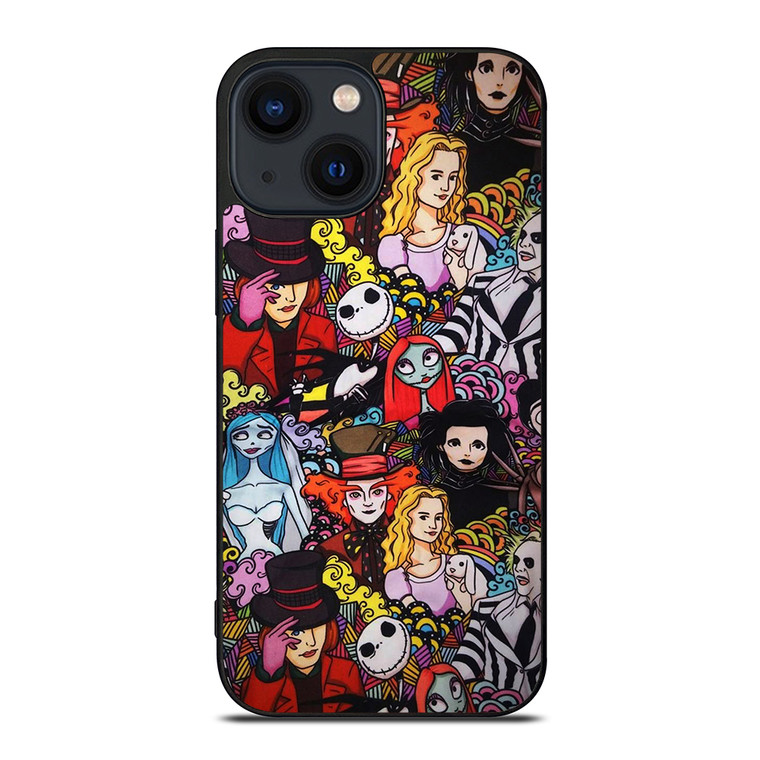 BEETLEJUICE TIM BURTON COLLAGE iPhone 14 Plus Case Cover