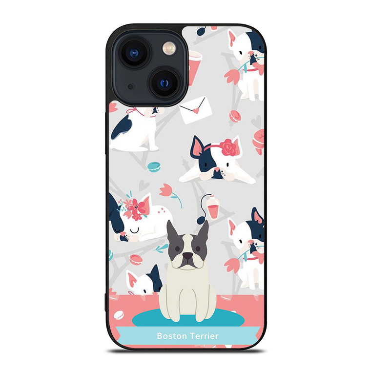 BOSTON TERRIER DOG 1 iPhone 14 Plus Case Cover