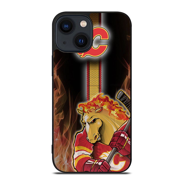CALGARY FLAMES MASCOT iPhone 14 Plus Case Cover