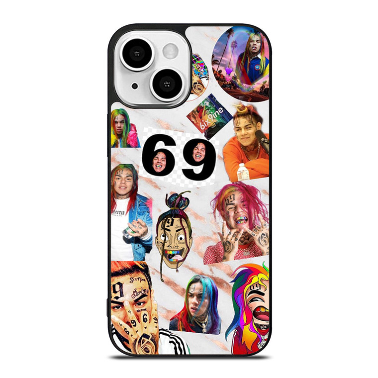 6IX9INE RAPPER COLLAGE iPhone 13 Mini Case Cover
