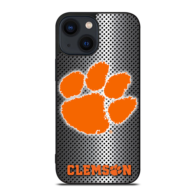 CLEMSON TIGERS METAL iPhone 14 Plus Case Cover