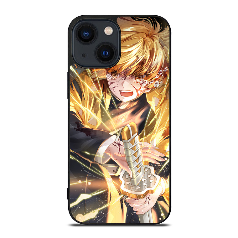 DEMON SLAYER ZENITSU AGATSUMA iPhone 14 Plus Case Cover DEMON SLAYER ZENITSU AGATSUMA iPhone 14 Plus Case Cover