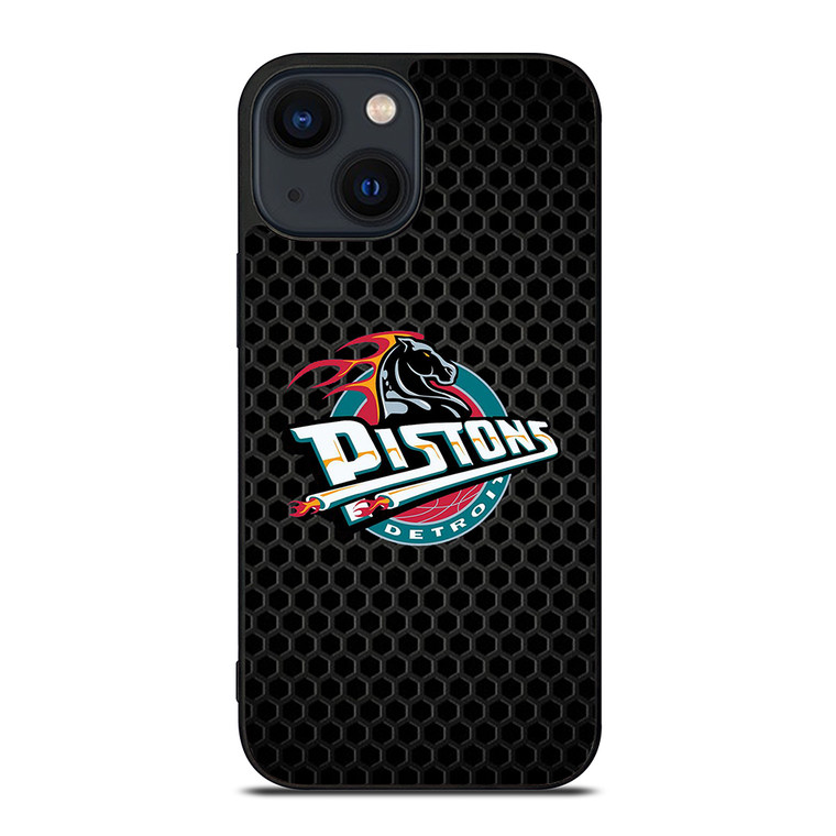 DETROIT PISTONS METAL LOGO iPhone 14 Plus Case Cover