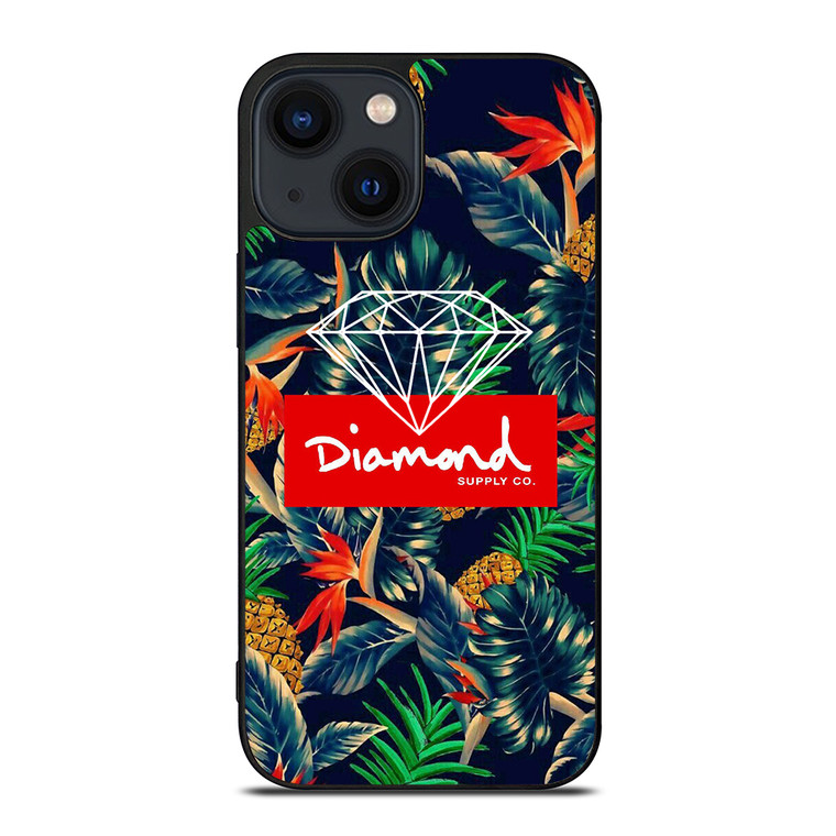 DIAMOND SUPPLY CO FLORAL LOGO iPhone 14 Plus Case Cover