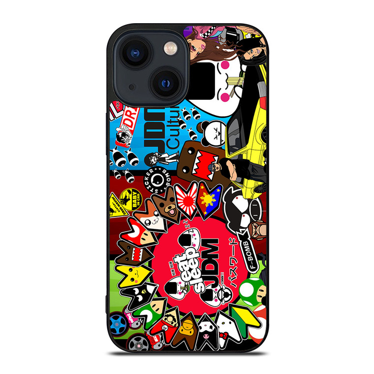 EAT SLEEP JDM COLLAGE iPhone 14 Plus Case Cover