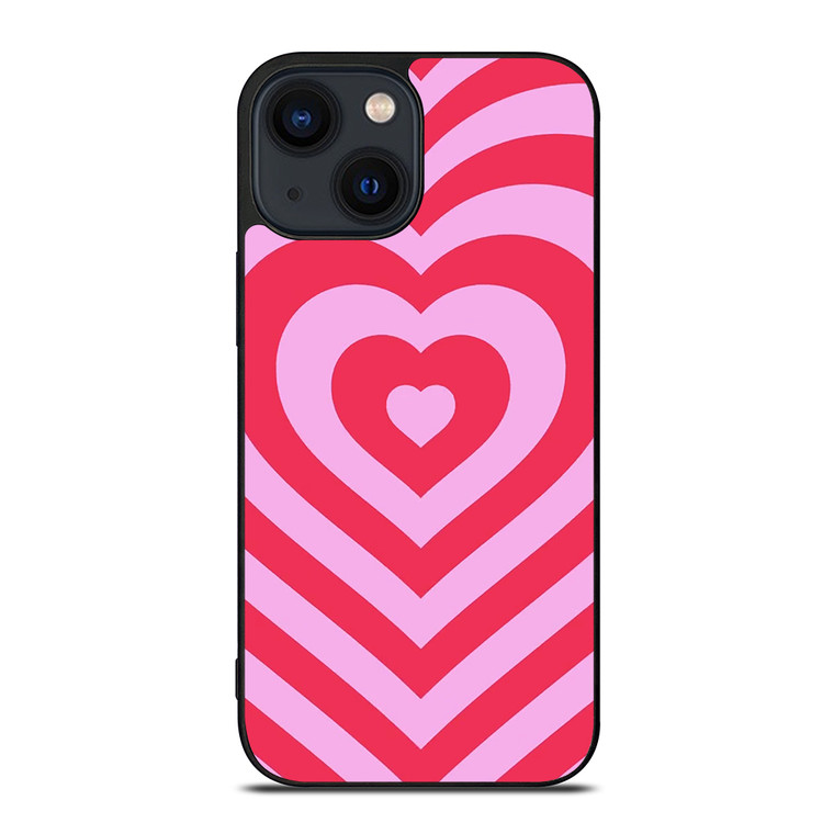 HEARTS PINK iPhone 14 Plus Case Cover