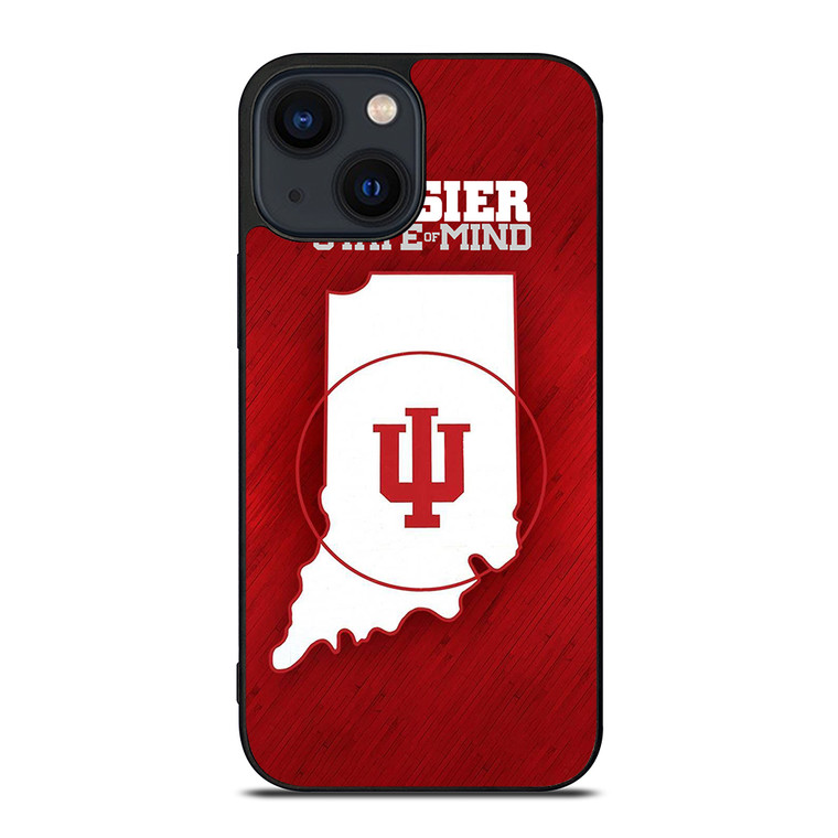 HOOSIER STATE OF MIND INDIANA BASKETBALL LOGO iPhone 14 Plus Case Cover