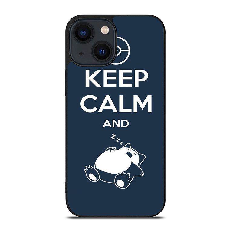 KEEP CALM SNORLAX iPhone 14 Plus Case Cover