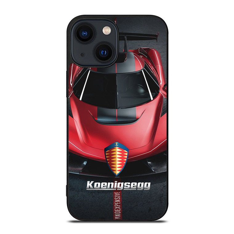KOENIGSEGG RED CAR iPhone 14 Plus Case Cover