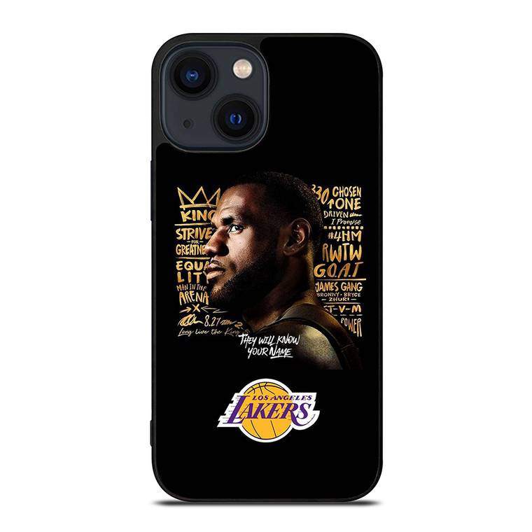 LEBRON JAMES WORD iPhone 14 Plus Case Cover