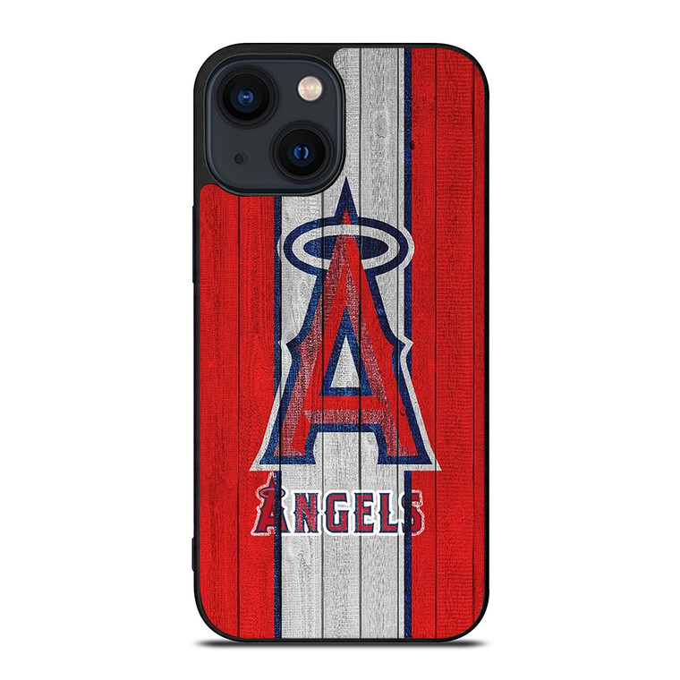 LOS ANGELES ANGELS WOODEN LOGO iPhone 14 Plus Case Cover