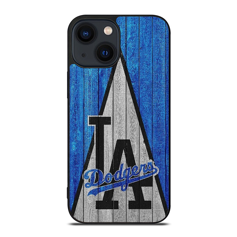 LOS ANGELES DODGERS WOODEN iPhone 14 Plus Case Cover