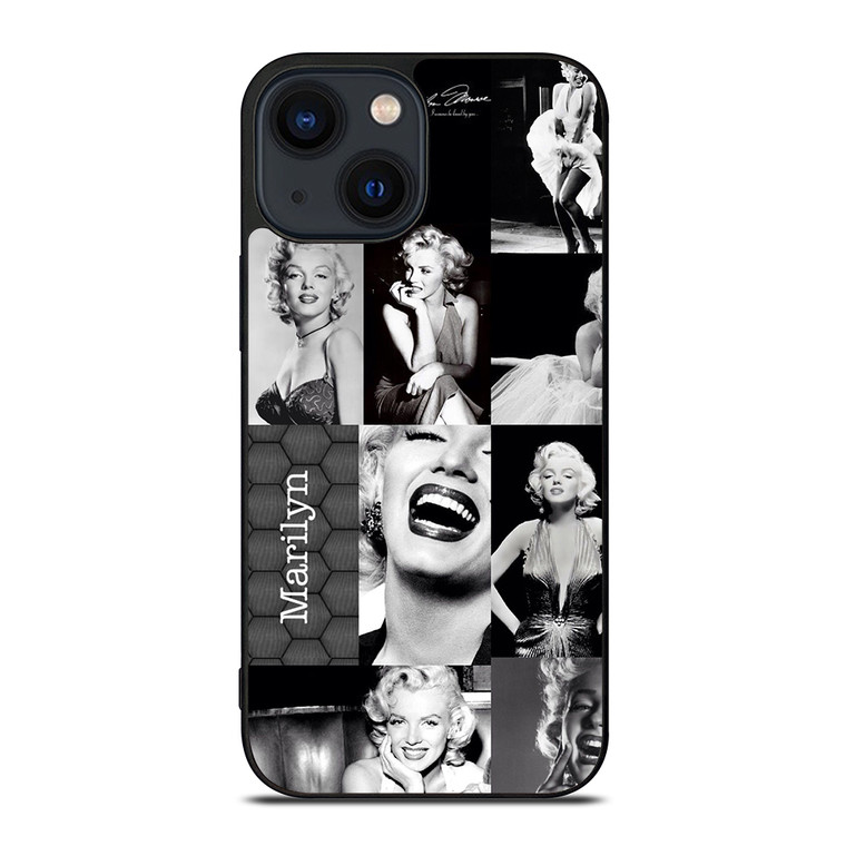 MARILYN MONROE PHOTO COLLAGE iPhone 14 Plus Case Cover