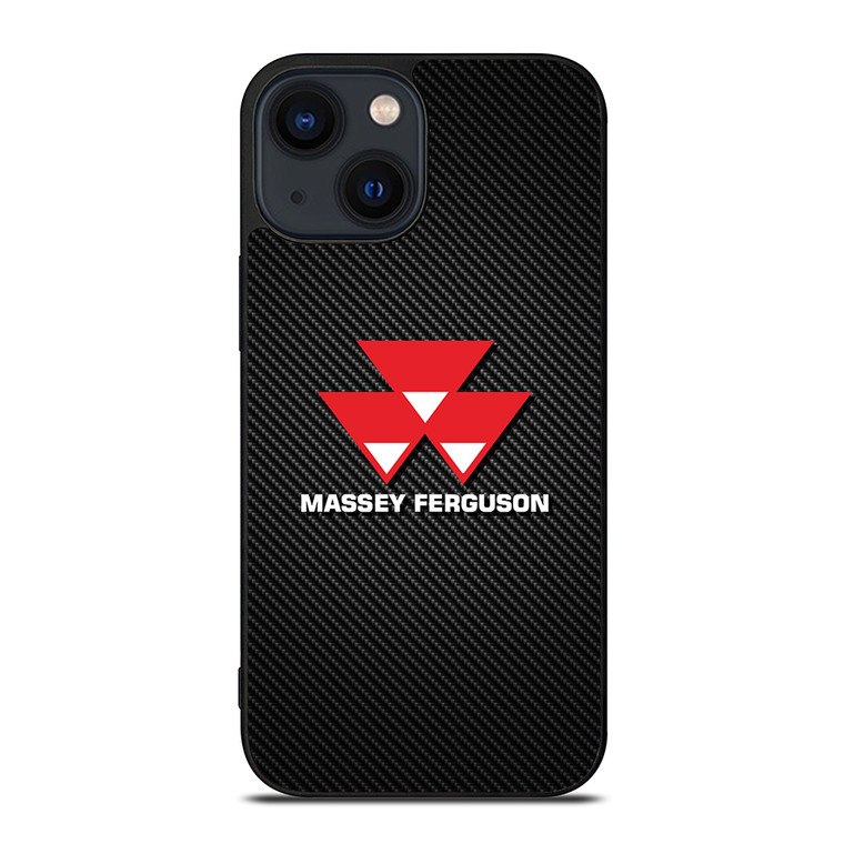 MASSEY FERGUSON TRACTOR LOGO CARBON iPhone 14 Plus Case Cover