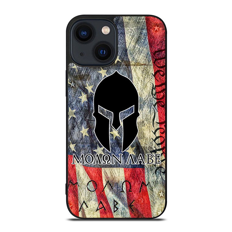 MOLON LABE AMERICAN FLAG iPhone 14 Plus Case Cover