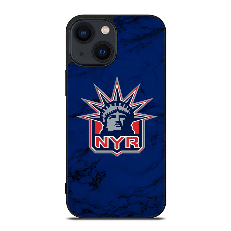 NEW YORK RANGERS MARBLE iPhone 14 Plus Case Cover