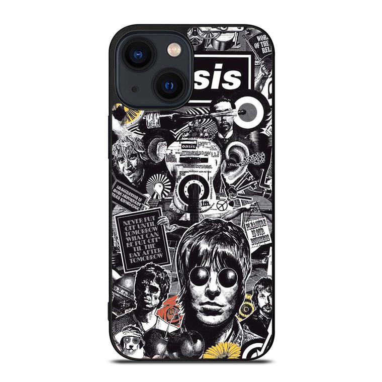 OASIS BAND COLLAGE iPhone 14 Plus Case Cover