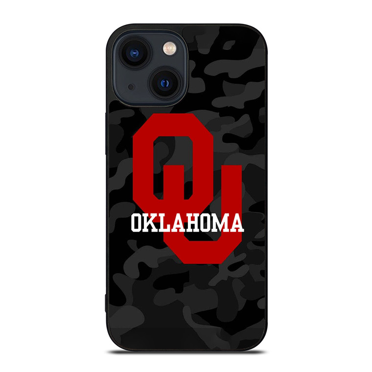 OKLAHOMA SOONERS CAMO iPhone 14 Plus Case Cover