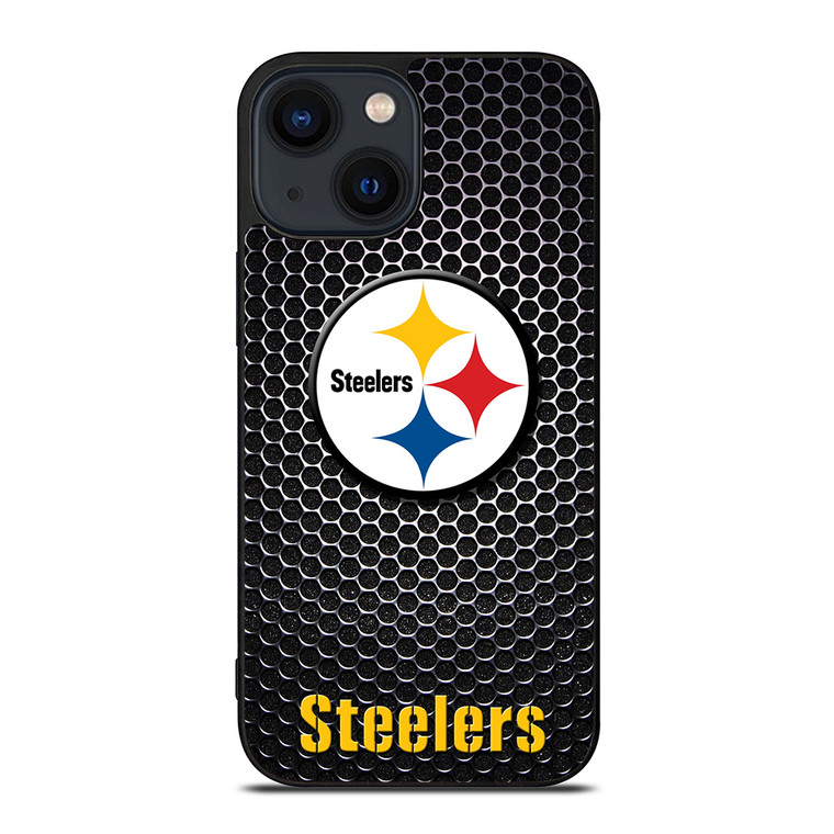 PITTSBURGH STEELERS METAL iPhone 14 Plus Case Cover