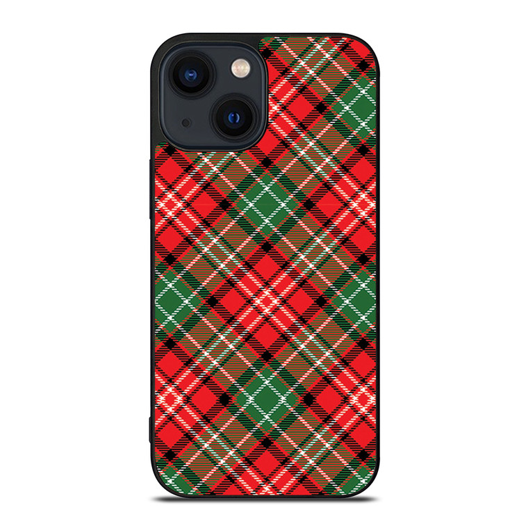 PLAID CHRISTMAS iPhone 14 Plus Case Cover PLAID CHRISTMAS iPhone 14 Plus Case Cover