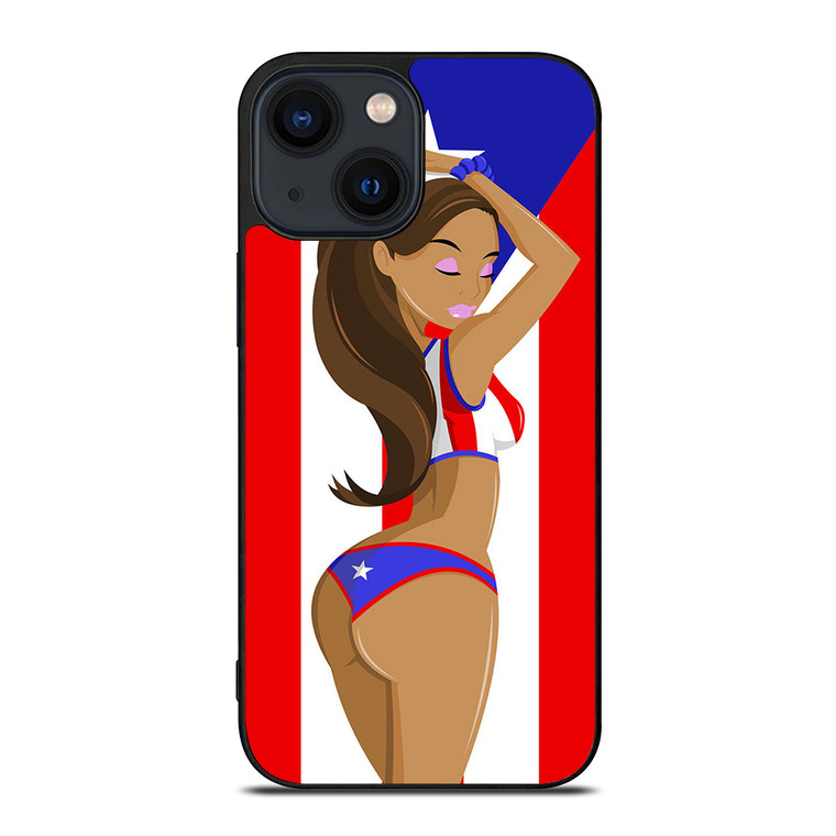 PUERTO RICO GIRL iPhone 14 Plus Case Cover