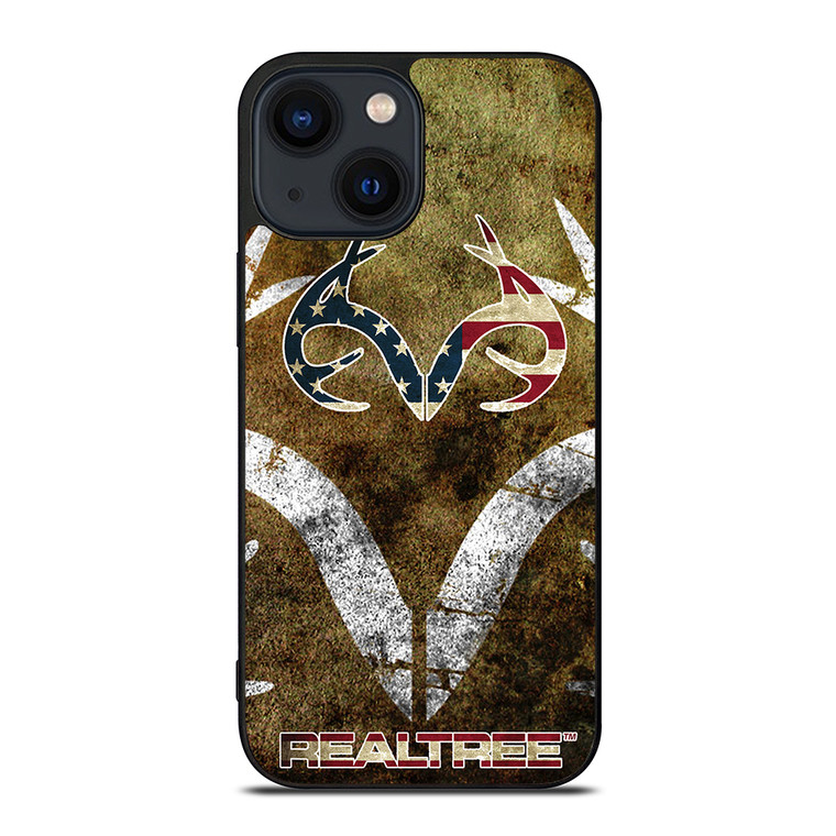 REALTREE DEER CAMO USA iPhone 14 Plus Case Cover