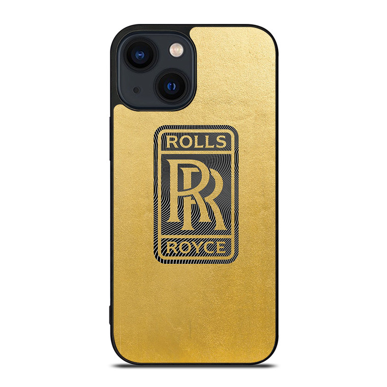 ROLLS ROYCE LOGO GOLD iPhone 14 Plus Case Cover