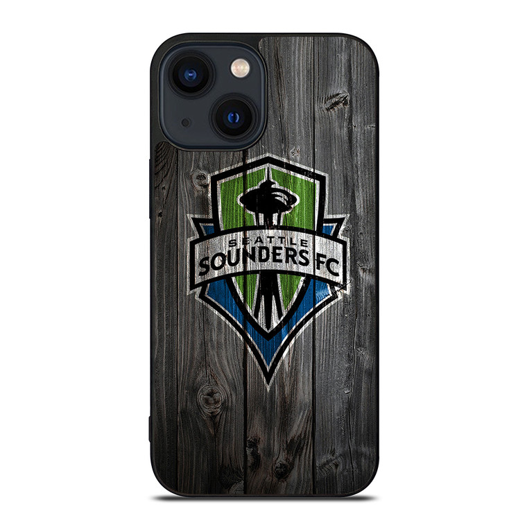 SEATTLE SOUNDERS WOODEN iPhone 14 Plus Case Cover