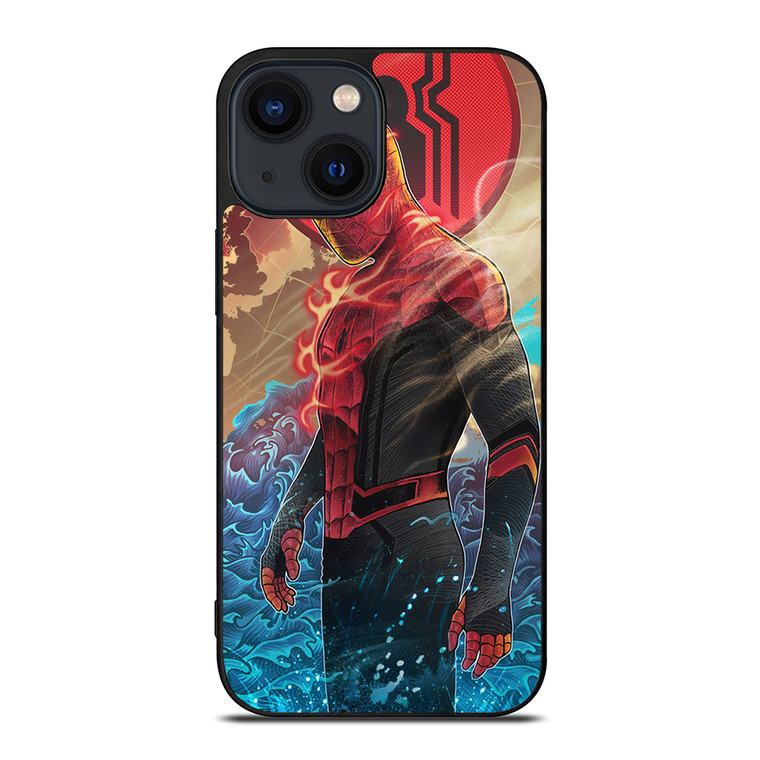 SPIDERMAN FLAME iPhone 14 Plus Case Cover